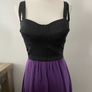 BEBE Cage Top with High Low Skirt